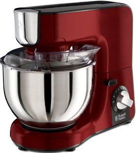 Кухонна машина Russell Hobbs Desire 1000Вт, чаша-метал, корпус-пластик, насадок-4, червоний (23480-56) 372771 фото
