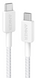 кабель ANKER 322 USB-C to USB-C - 0.9m Nylon (Білий) 307155 фото 1