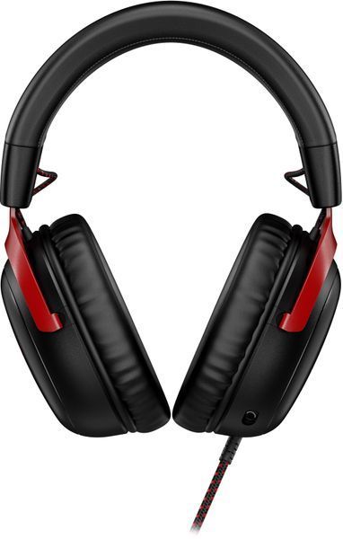 Гарнітура ігрова HyperX Cloud III, mini-jack/USB-A/USB-C, 1.2м/1.3м, чорно-червоний (727A9AA) 364601 фото