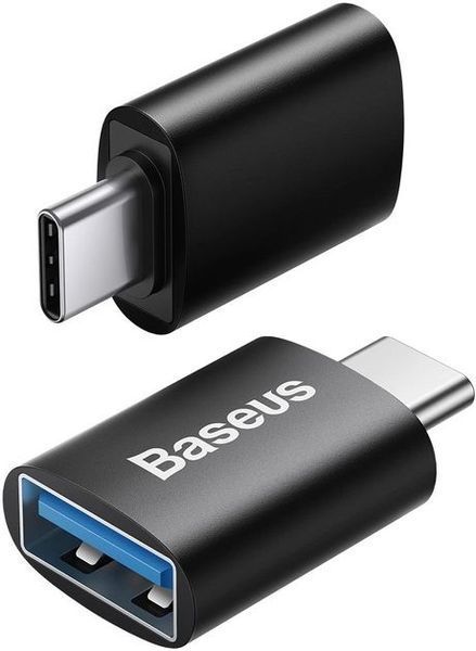 Адаптер Baseus Ingenuity Series Mini OTG Adaptor Type-C To USB-A 3.1 (ZJJQ000001) Black 260602 фото