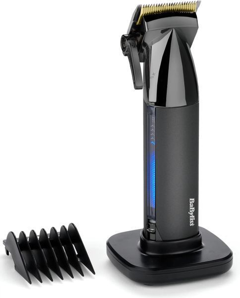 Машинка для стриження Babyliss Super-X Metal Series, акум., насадок-12, сталь з графітовим покриттям, чорно-сріблястий (E991E) 370492 фото