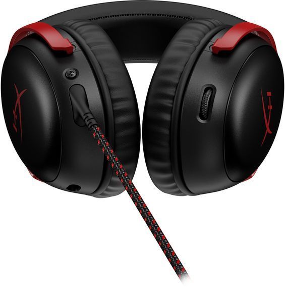 Гарнітура ігрова HyperX Cloud III, mini-jack/USB-A/USB-C, 1.2м/1.3м, чорно-червоний (727A9AA) 364601 фото