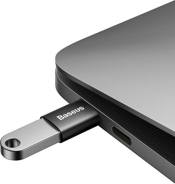 Адаптер Baseus Ingenuity Series Mini OTG Adaptor Type-C To USB-A 3.1 (ZJJQ000001) Black 260602 фото