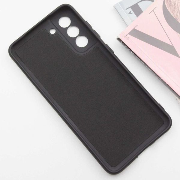 Чохол TPU GETMAN Liquid Silk Full Camera для Samsung Galaxy S21 FE Чорний / Black 323870 фото