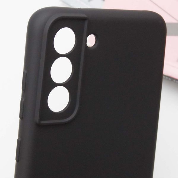 Чохол TPU GETMAN Liquid Silk Full Camera для Samsung Galaxy S21 FE Чорний / Black 323870 фото
