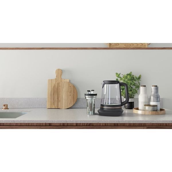 Електрочайник Electrolux 1.7л, Strix, скло, заварник, підтримка температури, чорний (E7GK1-8BP) 369072 фото