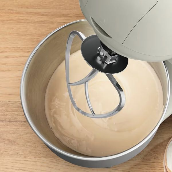 Міксер Tefal планетарний Bake Essential 800Вт, насадки-3, чаша-нерж., метал, 4.8л, білий (QB160138) 371481 фото