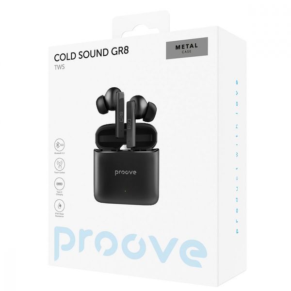 Навушники Proove Cold Sound GR8 TWS (TWCSGR010001) Black 316295 фото