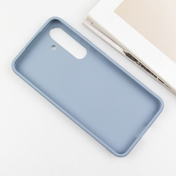 TPU чохол Bonbon Metal Style для Samsung Galaxy S24+ Блакитний / Mist blue 284994 фото
