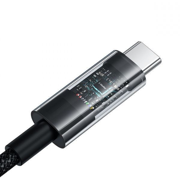 Кабель Baseus Gem Fast-Charging Data Cable Type-C to Type-C 100W 1m black (P10373000111-00) 405000 фото