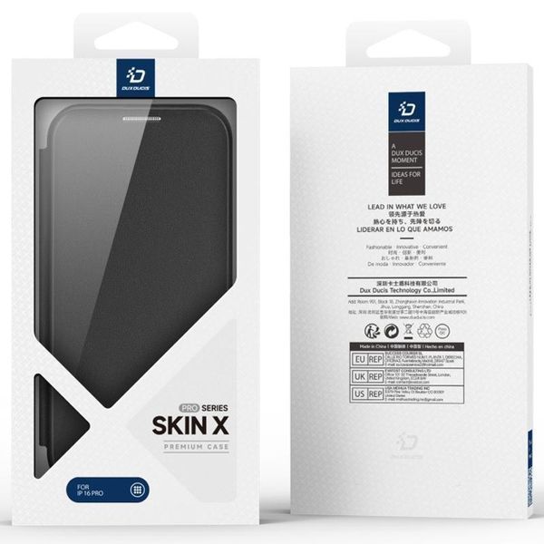 Чохол-книжка Dux Ducis Skin X Pro with MagSafe для Apple iPhone 17 Pro Max (6.9") Black 398055 фото