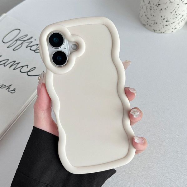 Чохол TPU Ripple для Apple iPhone 16 Plus (6.7") Antique White 376604 фото