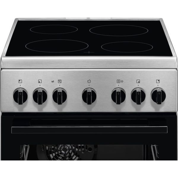 Плита Electrolux електрична склокерамічна, 58л, 50x60см, конвекція, пара, нерж (LKR562055X) 375763 фото