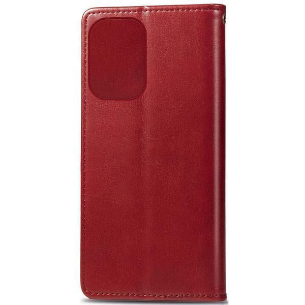 Шкіряний чохол-книжка GETMAN Gallant (PU) для Motorola Moto G85 Червоний 378123 фото