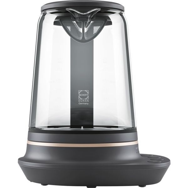 Електрочайник Electrolux 1.7л, Strix, скло, заварник, підтримка температури, чорний (E7GK1-8BP) 369072 фото