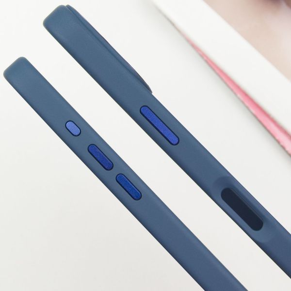 TPU чохол Bonbon Metal Style with MagSafe для Apple iPhone 16 (6.1") Синій / Cosmos Blue 322898 фото
