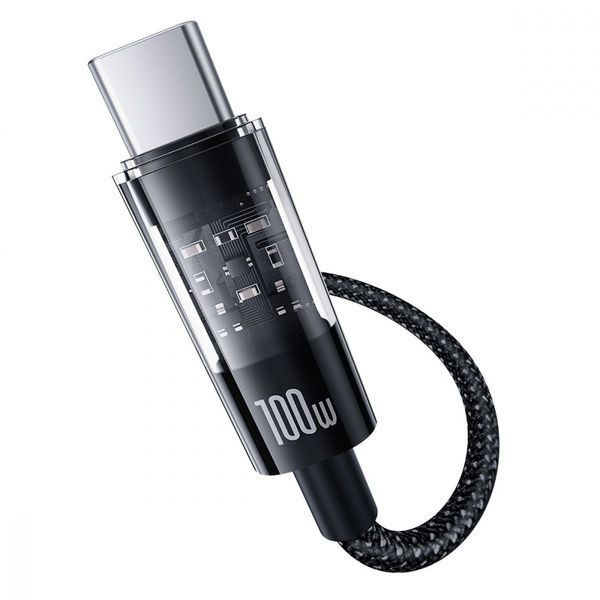 Кабель Baseus Gem Fast-Charging Data Cable Type-C to Type-C 100W 1m black (P10373000111-00) 405000 фото