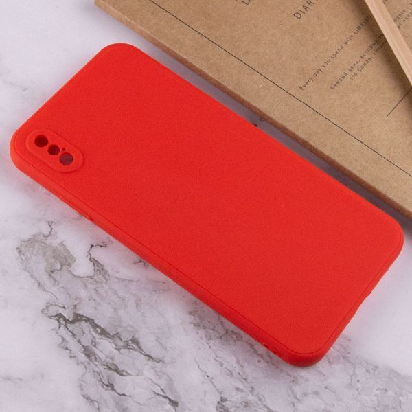 Силіконовий чохол Candy Full Camera для Apple iPhone X / XS (5.8") Червоний / Red 205996 фото