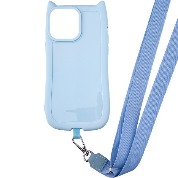 Чохол TPU GETMAN Cat with straps для Apple iPhone 13 Pro (6.1") Blue 357589 фото