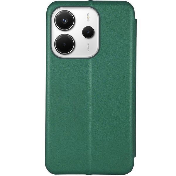 Шкіряний чохол-книжка Classy для Xiaomi Redmi Note 14 4G (Int. version) Зелений 356651 фото