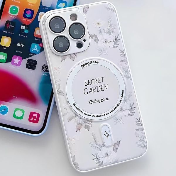 TPU+PC чохол Secret Garden with MagSafe для Apple iPhone 11 Pro (5.8") White 260193 фото