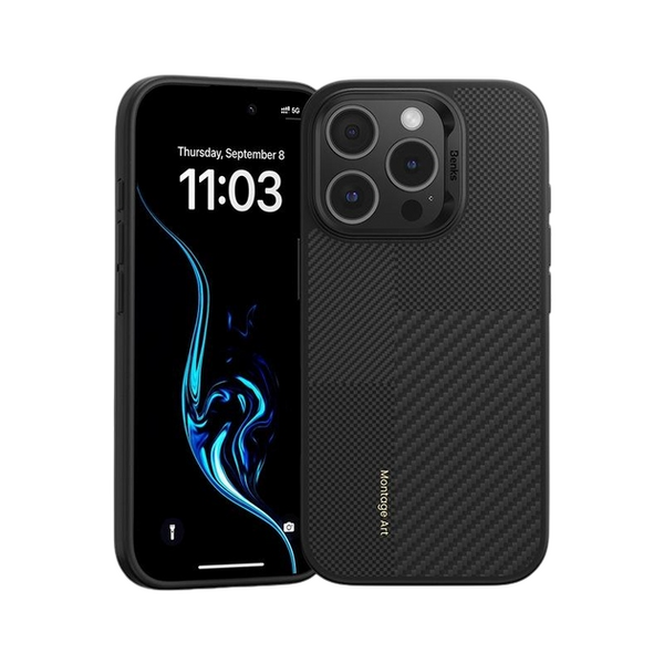 Чохол-накладка iPhone 16 Pro Benks Montage Armor Air Kevlar Case (600D/1500D) (6948005905033) MagSafe 321525 фото