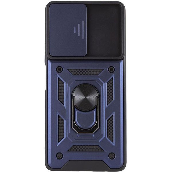 Чохол Ummi Camshield Serge Ring для Xiaomi Redmi Note 10 Pro / 10 Pro Max Синій 396223 фото