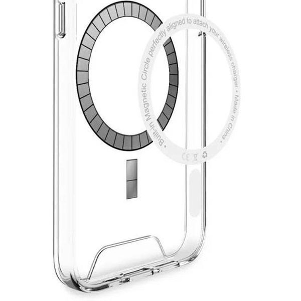 Чохол TPU Space Case with MagSafe для Samsung Galaxy S25 FE Прозорий 404738 фото