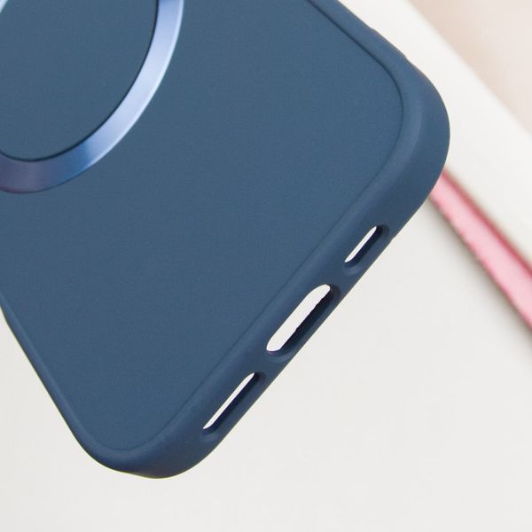 TPU чохол Bonbon Metal Style with MagSafe для Apple iPhone 16 (6.1") Синій / Cosmos Blue 322898 фото