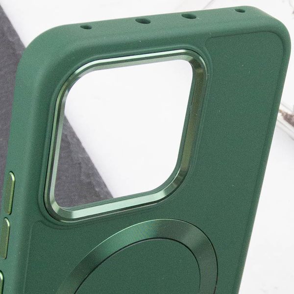 TPU чохол Bonbon Metal Style with MagSafe для Xiaomi 14 Pro Зелений / Army Green 284000 фото
