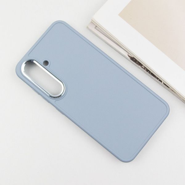TPU чохол Bonbon Metal Style для Samsung Galaxy S24+ Блакитний / Mist blue 284994 фото