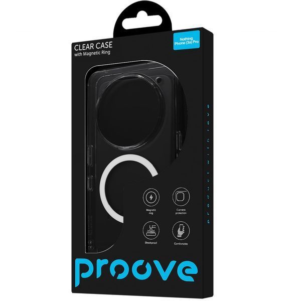 Чохол Proove Clear Case with Magnetic Ring Nothing Phone (3a) Pro transparent 389867 фото