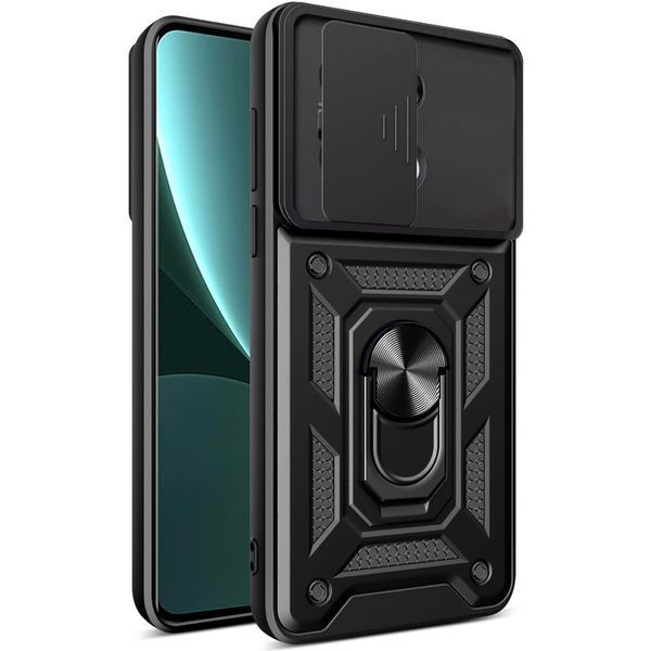 Ударостійкий чохол Camshield Serge Ring для Xiaomi Redmi Note 13 4G Чорний 294209 фото