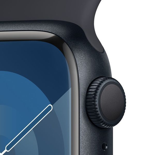 Смарт-годинник Apple Watch Series 9 GPS + LTE 45mm Midnight Aluminum Case With Midnight Sport Band - M/L MRMD3 277578 фото