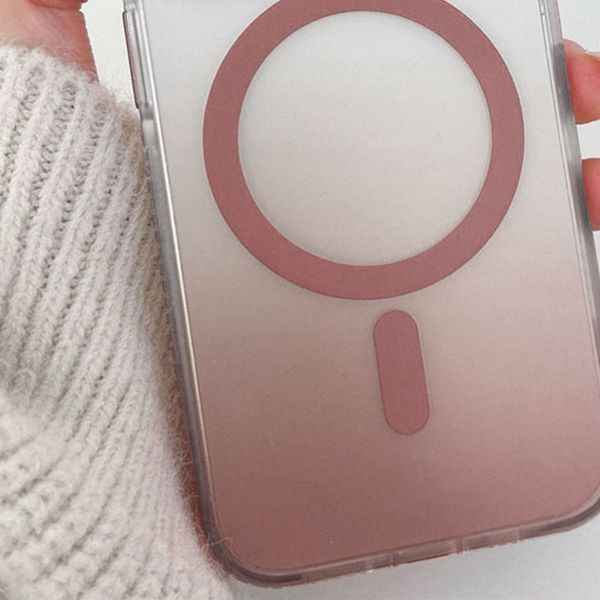 Чохол TPU+PC Shadow with MagSafe для Apple iPhone 16 (6.1") Rose Gold 330313 фото
