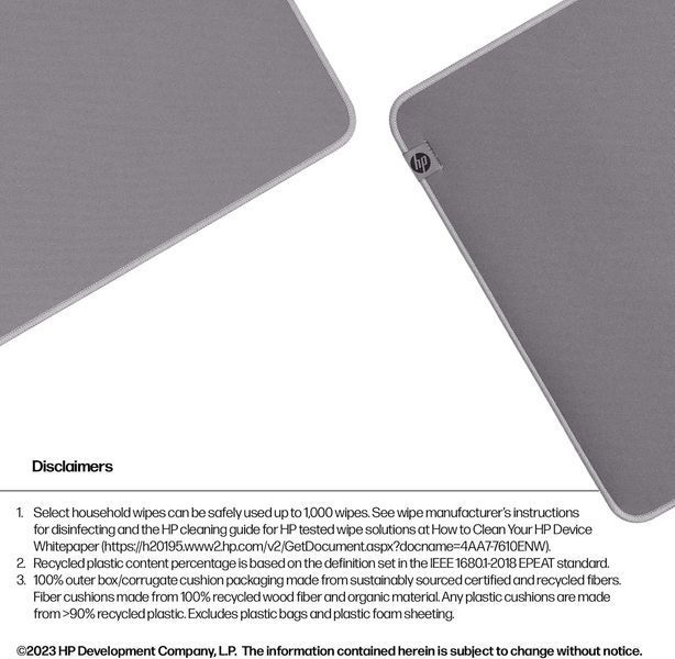 Ігрова поверхня HP 205 Sanitizable, XL, (700х300х2мм), сірий (8X596AA) 368113 фото
