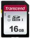 Карта пам'яті Transcend SD 16GB C10 UHS-I R95/W10MB/s (TS16GSDC300S) 372255 фото 1
