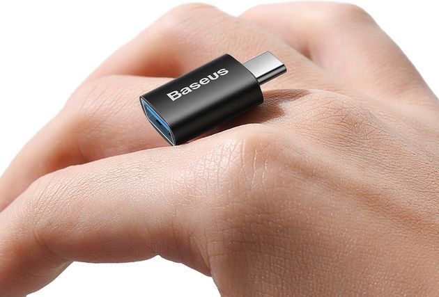 Адаптер Baseus Ingenuity Series Mini OTG Adaptor Type-C To USB-A 3.1 (ZJJQ000001) Black 260602 фото