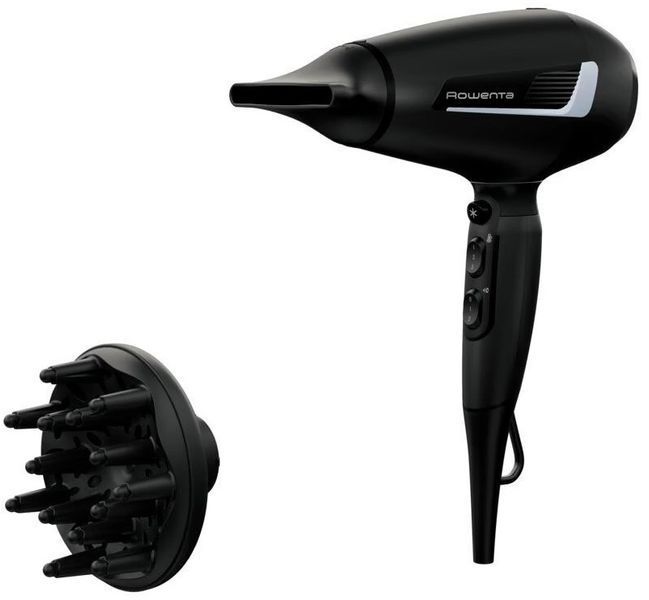 Фен Rowenta Pro Expert, 2100Вт, 3 режими, дифузор, іоніз-я, хол. обдув, чорний (CV8820F0) 368401 фото