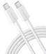 кабель ANKER 322 USB-C to USB-C - 0.9m Nylon (Білий) 307155 фото 2