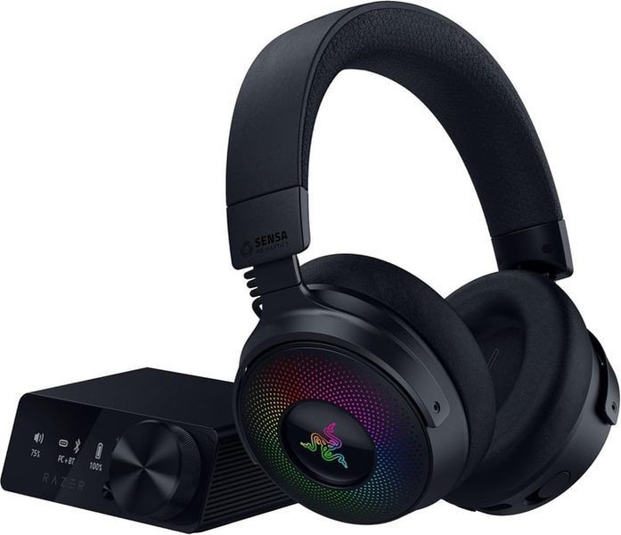 Навушники Razer Kraken V4 Pro, mini-jack/USB-A/BT/WL, RGB (RZ04-05160100-R3M1) чорний 370946 фото