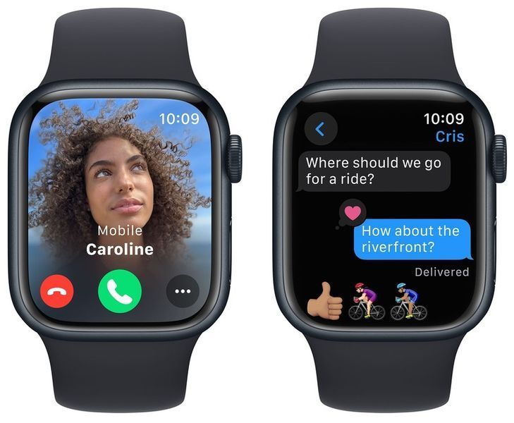 Смарт-годинник Apple Watch Series 9 GPS + LTE 45mm Midnight Aluminum Case With Midnight Sport Band - M/L MRMD3 277578 фото