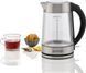 Електрочайник Gorenje 1.7л, 2,200 Вт, strix контроль, скло, нерж (K17GDWII) 372075 фото 6