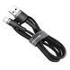 Кабель Baseus Cafule Type-C to Type-C PD 2.0 60W (2m) CATKLF-HG1 (gray/black) 208005 фото 9