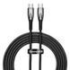 Кабель Baseus Glimmer Series Fast Charging Type-C To Type-C 100W (2m) CADH000801 Black 272582 фото 1