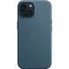 Чохол-накладка Apple iPhone 15 Plus FineWoven Case with MagSafe - Pacific Blue (MT4D3) 284788 фото 1