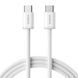 Кабель Baseus Dynamic 4 Fast Charging Type-C to Type-C 100W (2m) (P10381400211-01) white 396921 фото 1