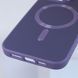 Шкіряний чохол Bonbon Leather Metal Style with MagSafe для Apple iPhone 14 Pro (6.1") Сірий / Lavender 276626 фото 4