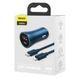 АЗП Baseus Golden Contactor Pro 40W USB + Type-C + Cable Type-C to Lightning (1m) (TZCCJD-B0G) Dark Gray 344230 фото 2