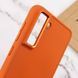 TPU чохол Bonbon Metal Style для Samsung Galaxy S23 Помаранчевий / Papaya 264761 фото 5